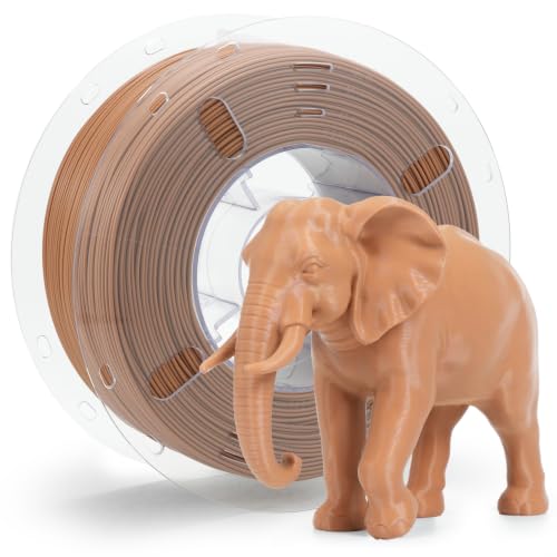 Image of VOXELAB HS PLA+ Filament 1.75mm, High Speed PLA Plus 3D Printer Filament, 1kg (2.2lbs) for Most FDM 3D Printers, Enhanced Toughness & Smooth Printing, Superior Layer Adhesion(Light Brown)