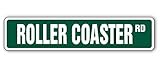 Cortan360 Roller Coaster Street Sign Amusement Parks Fanatic Magic Mountain 8" Sticker Decal