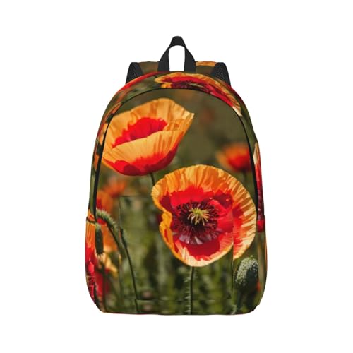 Mochila de viaje casual con flores para mujer ideal para turnos y escapadas