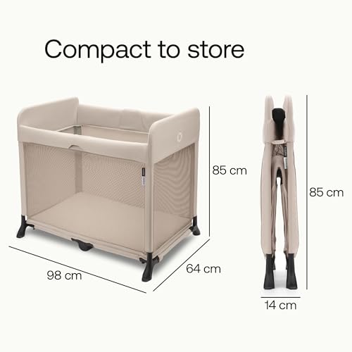 Bugaboo Stardust - All-in-one, Quick to Assemble, Black pop-up Travel cot and playpen for Babies and Toddlers with Mattress and Zip-in Bassinet, Black 7 Bugaboo Stardust - All-in-one, Quick to Assemble, Black pop-up Travel cot and playpen for Babies and Toddlers with Mattress and Zip-in Bassinet, Black - Image 7