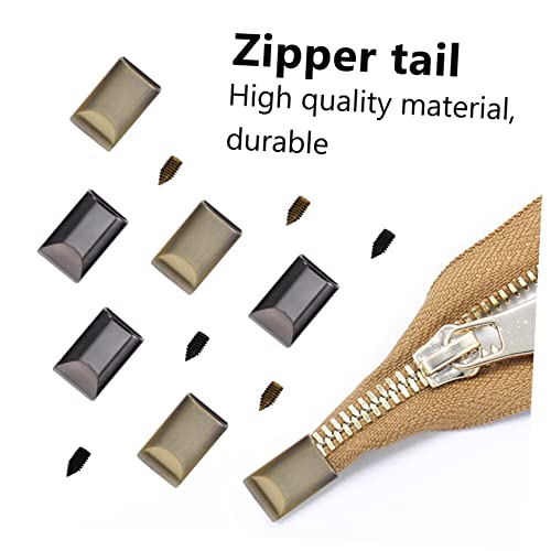 VILLCASE 50 Pçs Clipe De Zíper Acessórios De Latão Bolsa Faça Você Zíperes De Artesanato Zíperes De