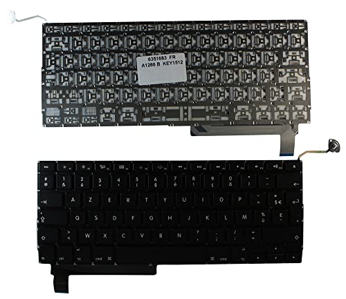 Clavier PC portable compatible Apple MacBook Pro A1286 EMC 2353* noir