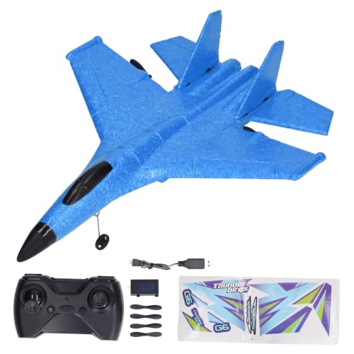 Keenso RC Airplane Remote Control Airplane RC Plane with LED Light for Kids and Adults (1 Battery)