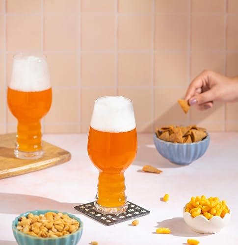 Image of Sipologie Craft IPA Beer Glass 410ml, Set of 4 - Designed to Accentuate Flavour Profiles of IPAs - Great Beer Mug for Gifting