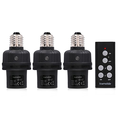 Kwmobile kit portalampada E27 con telecomando