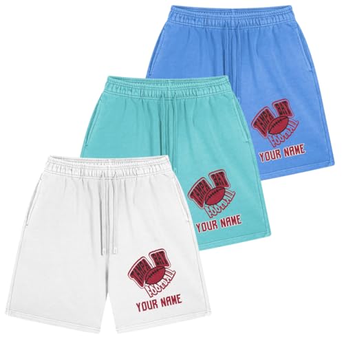 Custom Men's Pajama Short,Sleep Shorts With Name,Casual Short Elastic Waist Drawstring With Pockets.