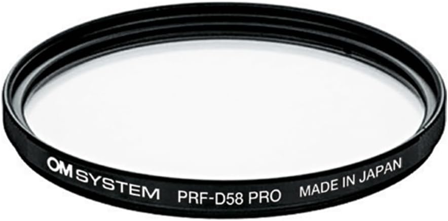 OM SYSTEM Olympus PRF-D58PRO Lens Protect Filter for M.ZUIKO Digital ED 14-150mm f4.0-5.6, M.ZUIKO Digital ED 40-150mm f4.0-5.6 and M.ZUIKO Digital ED 75-300mm F4.8-6.7,Black