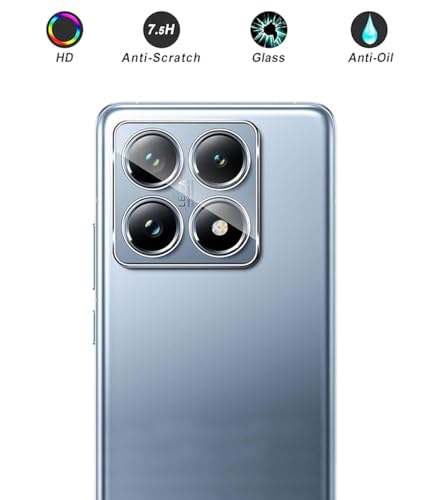 Film protecteur NOVAGO Xiaomi 14T 4 films en verre trempé Protection écran et objectif 9H - vue 5
