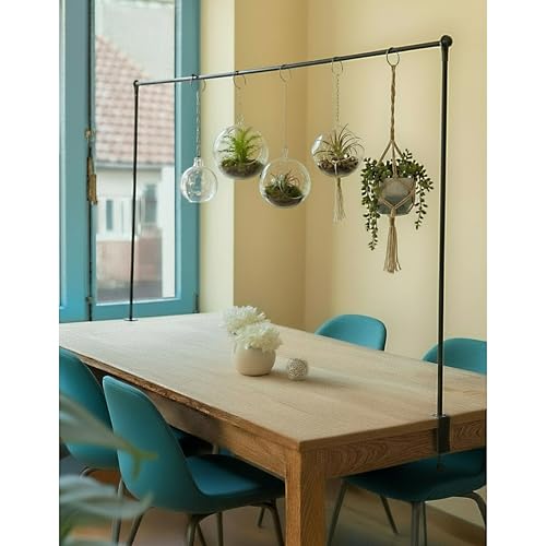 Tisch Deko Stange Klemme Gestell Deko Metall schwarz ausziehbar Tafel 115 5-210 cm