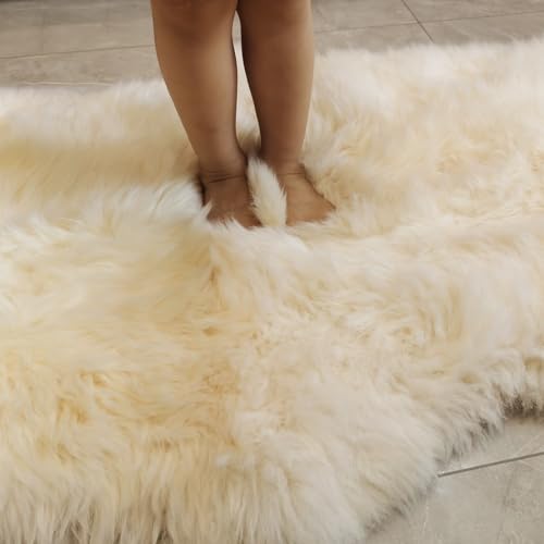 Kopal KSR001 Sheepskin Rug 2X3 Ft Genuine Australian Lambskin Area Rug thumb #3