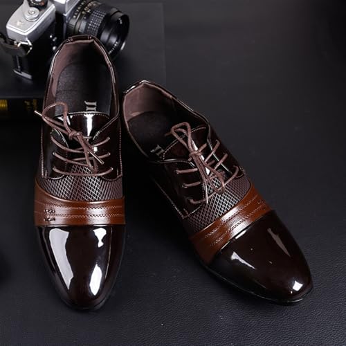 Oxford Shoes for Men Men's Elegant Lace-Up Dress Shoes for Weddings and Business Formal Office Footwear2
