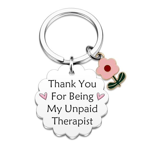 Best Friend Keychain Friendship Gifts For Women Thank You For Being A Friend Birthday Gifts For Women Friendship Gift For Bestie Best Friends Female Bff - Thank You For Being My Unpaid Therapist