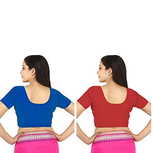 Image of Namita Women's Rubia Cotton Solid Half Sleeve Blouse