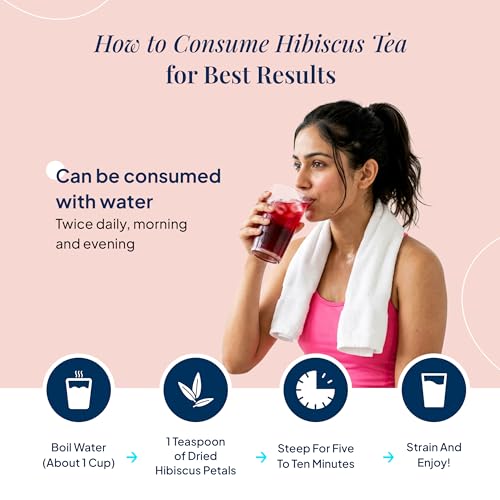 Image of Maadico 100% Fresh Premium Dried Hibiscus Tea, 50 Gms | Herbal Tea Petals | Antioxidant Rich Hibiscus Tea Leaves for Heart Health & Digestion | Boosts Immunity | Helps In Managing Hypertension |
