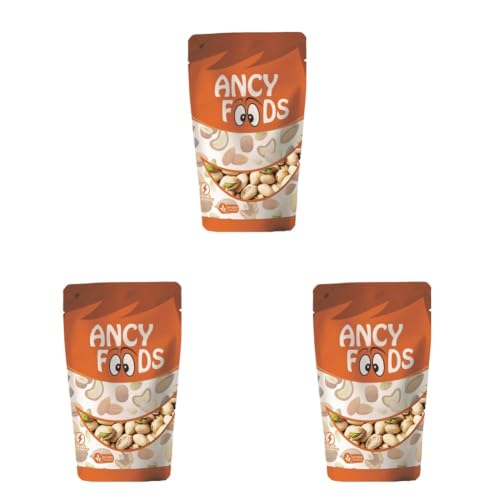 Image of Ancy Pistachios Nut, Roasted and Salted, 100% Pure Natural Pista 250g (Pack of 3)