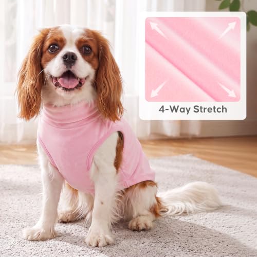 Image of KYEESE 2Pack Dog Sweater for Medium Dogs Fleece Sweatshirt, Pink Leopard