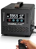Charmline Smart Ozongenerator 60000 mg/h mit Fernbedienung, zur Geruchsbeseitigung in Autos, Räumen, Kellern, bis 500 m², Schwarz