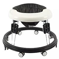 Blendra Baby Walker, Portable Push Along Walker with 9 Levels Adjustable,-PU Seat,Silent Rubber Universal Wheel,Foldable Baby Walkers for Toddlers