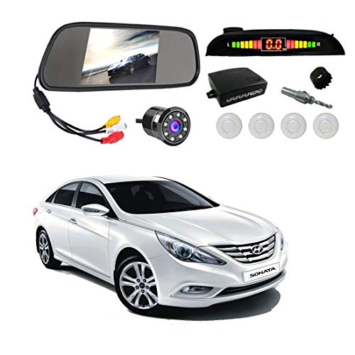 AYW (ALL YOU WANT) Car Rear View Camera with White Sensor and Screen of Sonata Fluidic