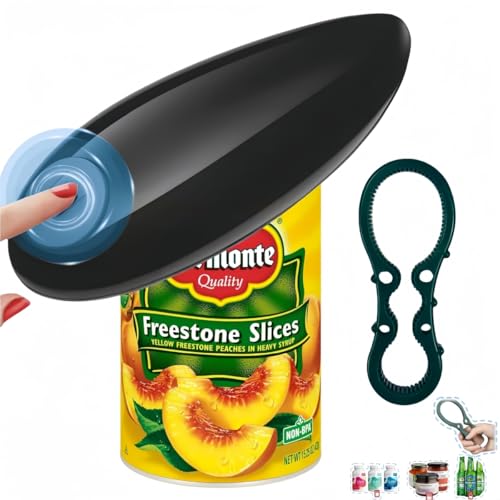 Electric Can Opener, Hands Free One Touch Automatic Can Openers F...