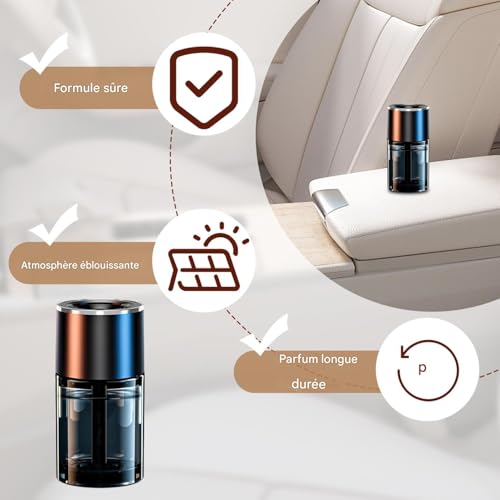 Diffuseur d'air parfumé pour voiture avec purificateur réglable