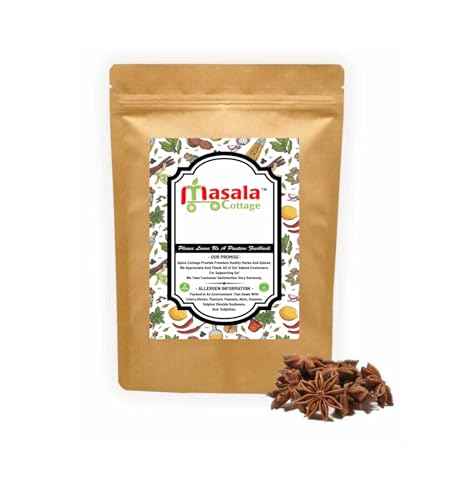 Star Anise Whole | Badiyan | Badiya | Premium Quality by Masala Cottage® 25g-1900g (50, Grams)