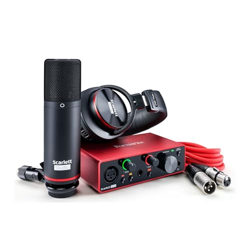 Focusrite Scarlett Solo Studio 3. Gen USB-Audio-Interface-Bundle für Gitarristen, Sänger und...
