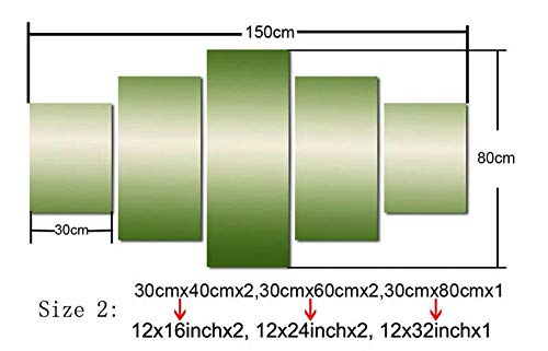 NDSJ 5 stuks canvas kunst aan de muur print decoratie Canvas Prints Schilderijen-Frozen Elsa Prinses Poster-HD Gedrukt… - Afbeelding 5