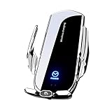 SPIRIT BEAST マツダ スマホホルダー 車載ホルダー アテンザ アクセラ CX-3 CX-4 CX-5 CX-8 ワイレス充電 360度回転 (マツダ, シルバー)