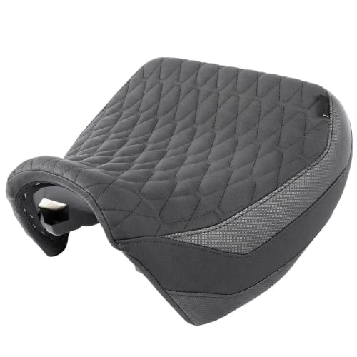 Selle Harley Pan America 1250 anti-fatigue : confort conducteur en maille noire