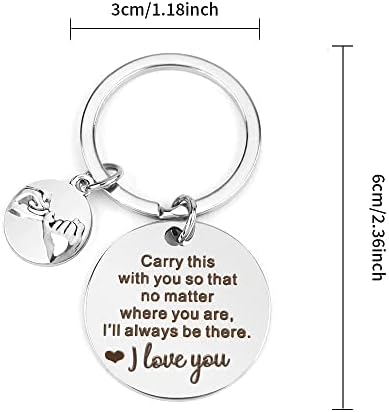 BOMEON Keyring gifts for him boyfriend gifts keychain birthday i love you gifts for him her christmas anniversary valentines long distance relationship gifts for boyfriend huband girlfriend wife