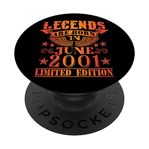 Cumpleaños Junio 2001 Edición Limitada Regalo Legend June PopSockets PopGrip Intercambiable