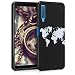 Produktbild kwmobile Hülle kompatibel mit Samsung Galaxy A7 (2018) - Handyhülle - Handy Case Travel Umriss Weiß Schwarz