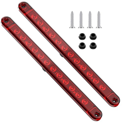 PerfecTech 12 LED Red Trailer Brake Tail Light, 2 Pack 16&rdquo; LED Bar Stop Turn Signal Tail Lights...