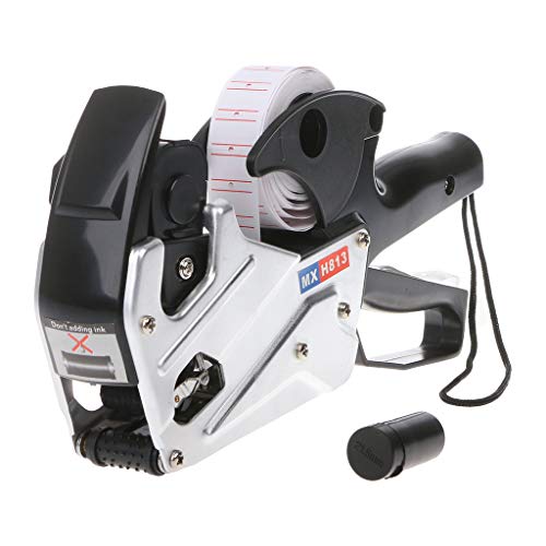 ljhnba MX-H813 A-line 8 Digits Tag Labeler Labeller Label Paper for Retail St Kneaded Eraser