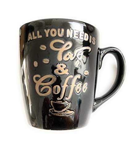 Coffee Mug Ceramic Glazed Sentiment "All You Need Is Love