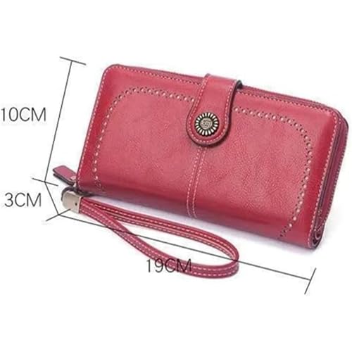 Civilizek/Beyonddraw Women's Fashion Zipper Wallet, Large Capacity Long Purse With Multiple Card Slots, Elegant Design (Color-G)2