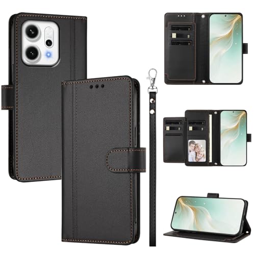 �X�}�z�P�[�X �Ή��@�� for Oppo Reno14 Pro 5G �X�}�z�P�[�X�y�E�H���b�g�f�U�C�� �f���A���J�[�h�X���b�g �L���b�V�� �t���b�v���X�^���h �����h�~�zBlack