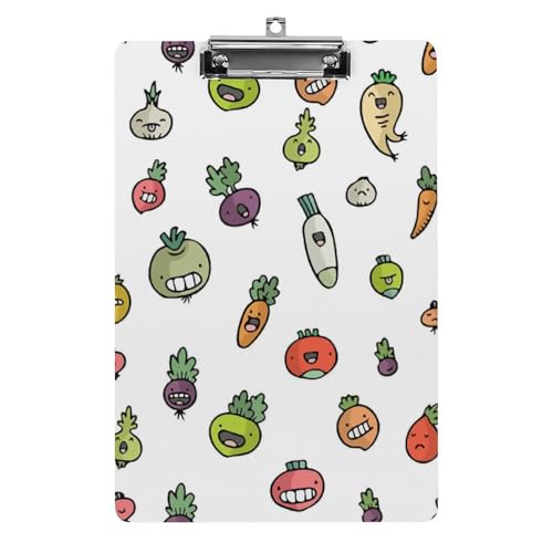 クリップボード かわいい野菜柄 A4 用箋挟み バインダー ファイルボード ファイルボード スケッチボード 文房具 軽量 おしゃれ