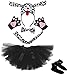 Petitebelle 3D fascia papillon coda guanti gonna scarpe 6pc costume ragazza (3D Dalmatian Dog)