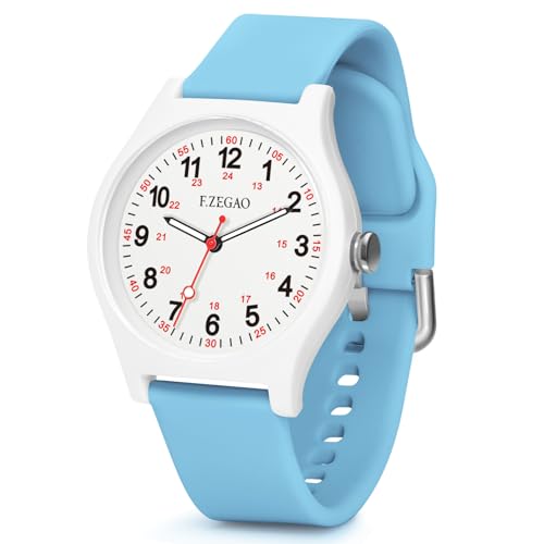 Montre d'infirmière pour femme en silicone souple, le cadeau utile pour soignante