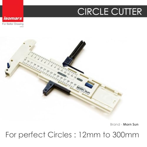 Image of Isomars A3 Self-Healing Cutting Mat Kit with Circle Cutter, Precision Pen Knife & Paper Cutter | Non-Slip Craft Cutting Board 450 x 300 mm | DIY, Art, Scrapbooking & Model Making Tools