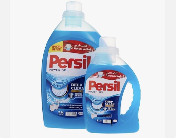 Persil Power Gel Liquid Laundry Detergent, With Deep Clean Technology, 2.9L+1L