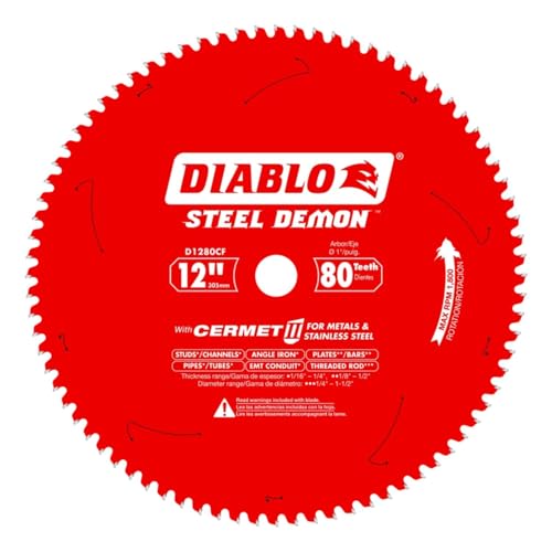 Évitez la surchauffe avec la lame Freud-Diablo D1280CF FERREUS CERMET CSB haute longévité