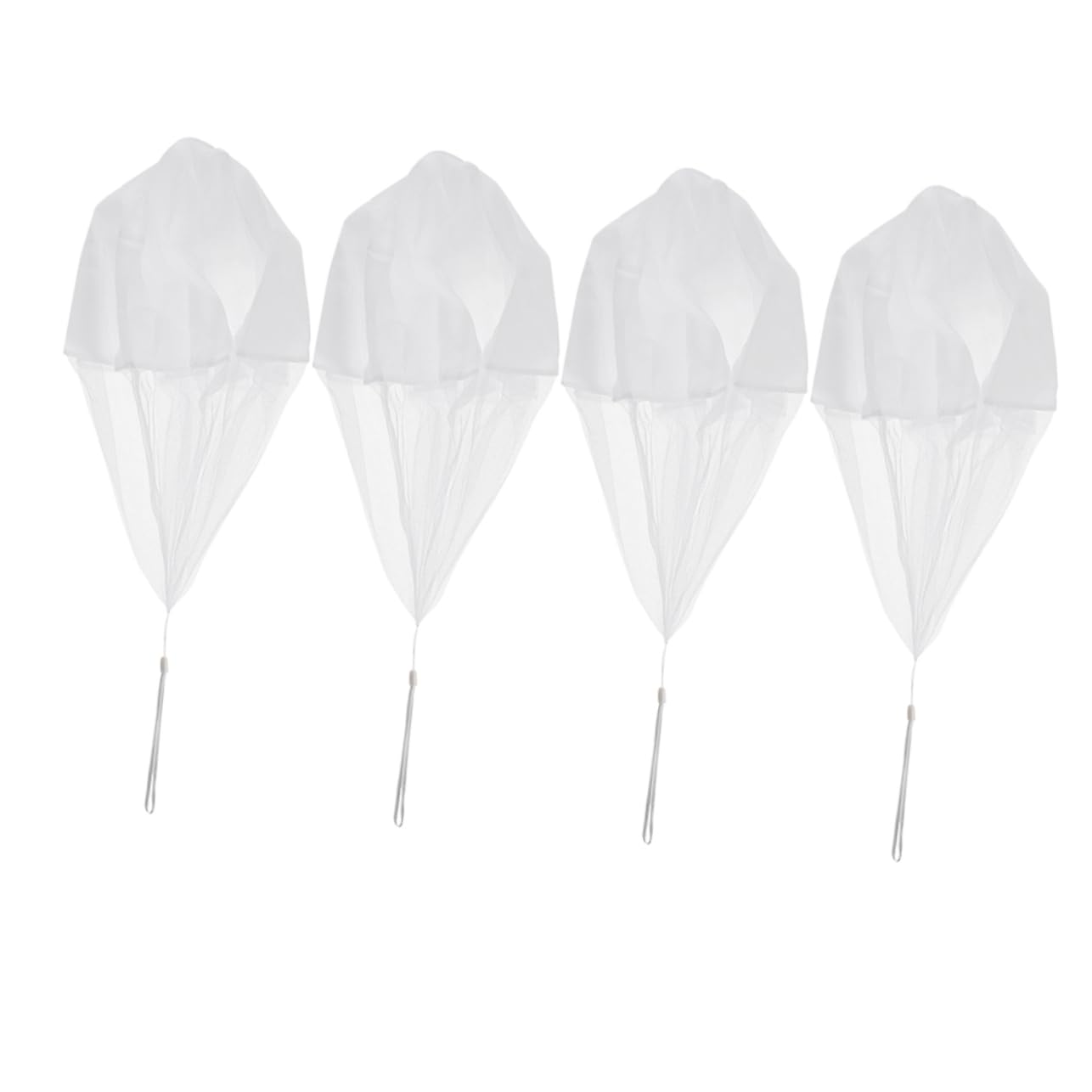 MOLUCKFU 4pcs Parachute with String Hand Throw Parachute Playthings for Outdoor Fun for Boys and Design for Easy Flying and Sharing