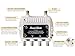 Channel Master Ultra Mini 4 - 4-Port TV Antenna Distribution Amplifier, 8dB gain, Compatible with Non-Amplified TV Antennas, Cable TV and Internet Modems, Increases Signal Strength, Indoor/Outdoor
