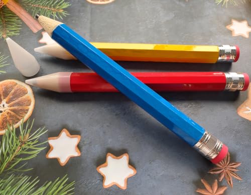 Ebonee 3 Pack Lápices Gigantes de Madera para Niños miniatura 7