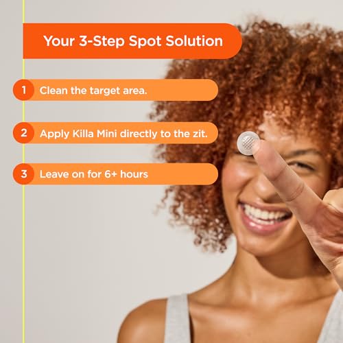 ZitSticka Killa Pimple Patches for Face - World's Most Potent Pimple Patch with Fast-Acting Microdarts - Starts Working within 6 Hours for Deep, Early-Stage Zits - Mini 4 Count