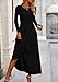 PRETTYGARDEN Women's 2 Piece Outfits Dressy Casual Ribbed Knit Long Sleeve Crop Tops Maxi Flowy Skirts Matching Sets (Black,Medium)