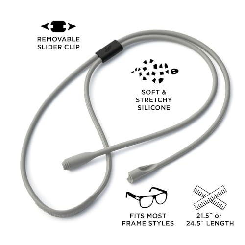 Image of Pilotfish Premium Silicone Sunglasses Strap, Adjustable Glasses Retainer with Unique Passthrough Design - Universal Fit